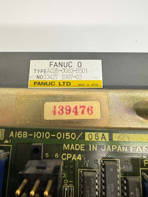 Fanuc Master Motherboard PCB A02B-0083-B501 / A16B-1010-0150/05A - Image 2