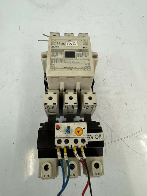 Fuji Electric FA Magnetic Contactor Assembly SE125AA SC-E6 with TK-E6 85-125A 600 VAC Thermal Overload Relay - Image 2