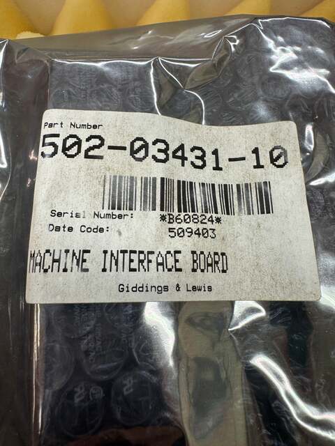 Giddings & Lewis Machine Interface Board 502-03431-10 24VDC - Image 3