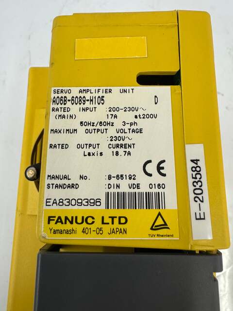 Fanuc Servo Amplifier Unit A06B-6089-H105 - Image 5