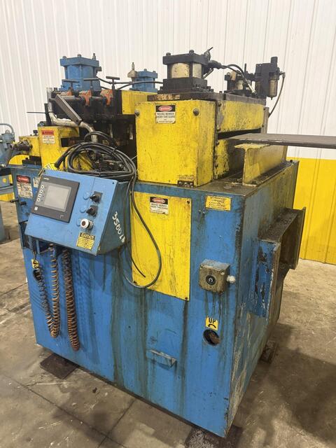 24" x .09" Dallas #DRFEX-424, motorized coil straightener, 7 rolls, adjustable height base, PLC Control - Image 2