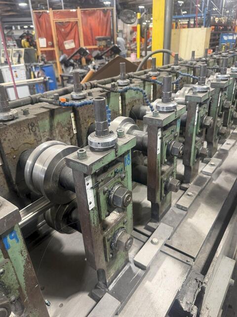 20 Stand, Dahlstrom #400-20OB, rollformer, 12" roll space, 1.5" arbor diameter, 40 HP, 100 FPM - Image 2