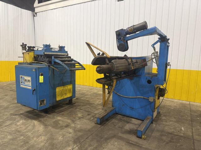 12000 lb. Dallas #DPR-12000-48, coil reel uncoiler & feeder straightener feed line, 24" x .090", 48" wide - Image 2