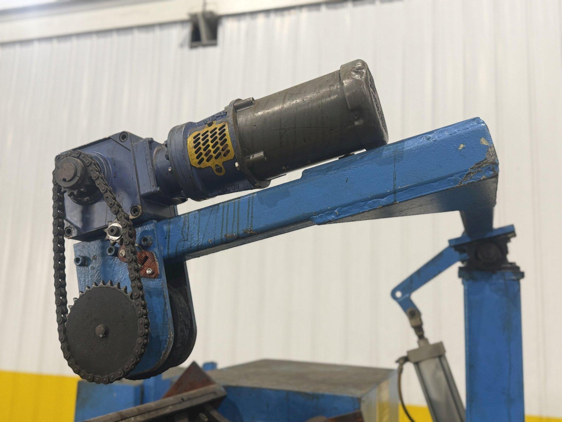 12000 lb. Dallas #DPR-12000-48, coil reel uncoiler & feeder straightener feed line, 24" x .090", 48" wide - Image 8