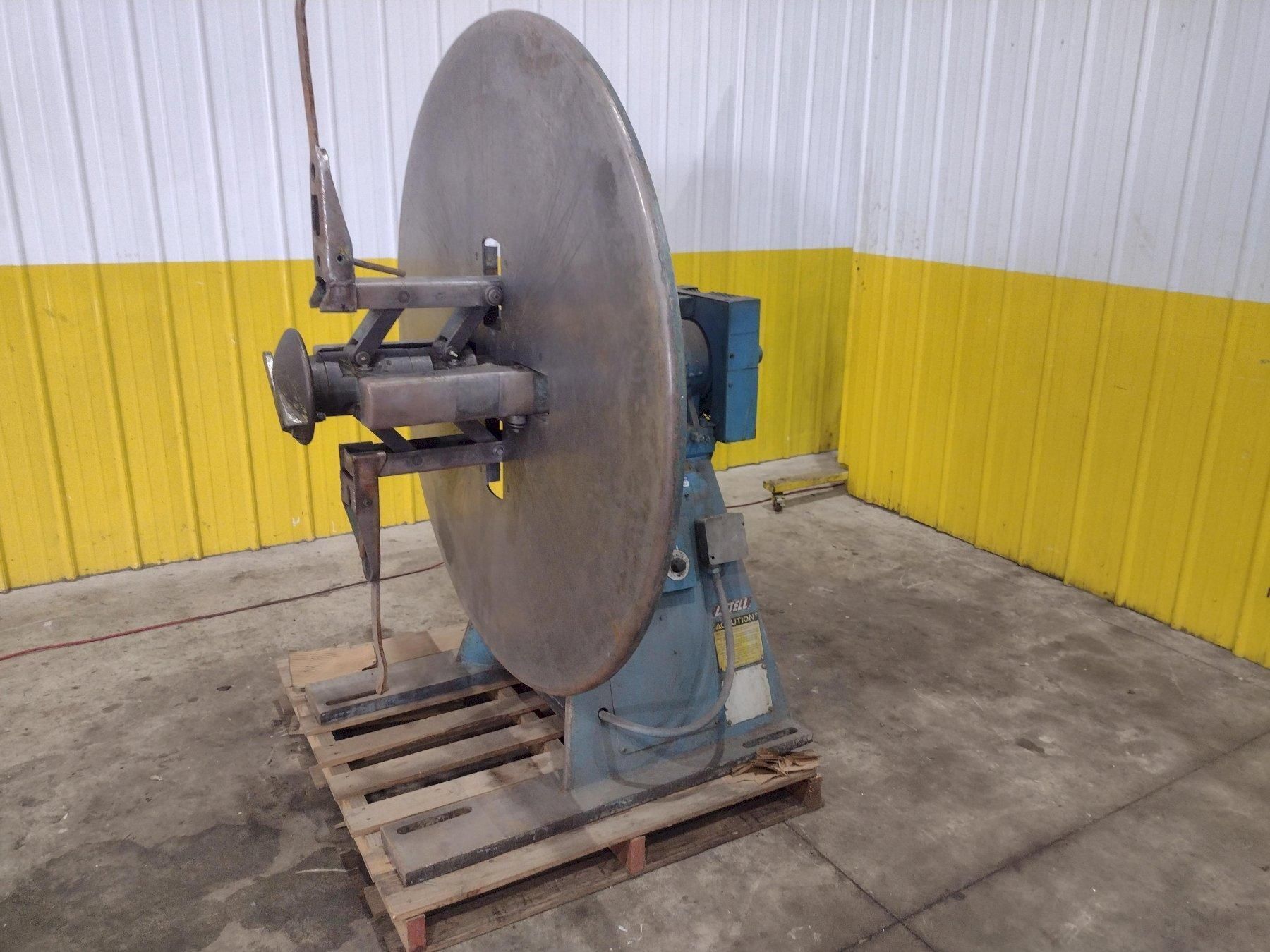 4000 lb. Littell #40-12, pull off coil reel uncoiler with electric brake, 12" width, 60" outside dimensions - Image 3