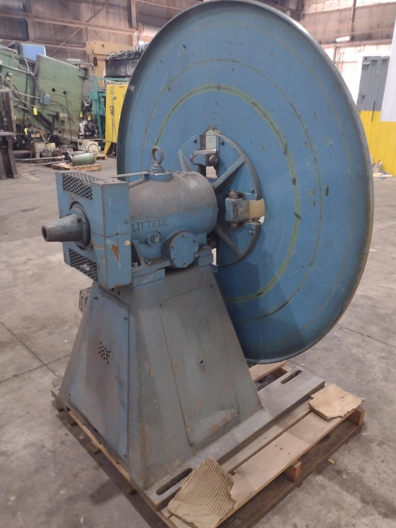 4000 lb. Littell #40-12, pull off coil reel uncoiler with electric brake, 12" width, 60" outside dimensions - Image 6