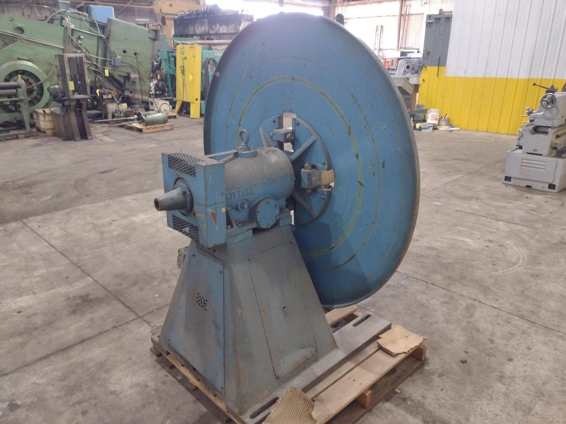 4000 lb. Littell #40-12, pull off coil reel uncoiler with electric brake, 12" width, 60" outside dimensions - Image 7