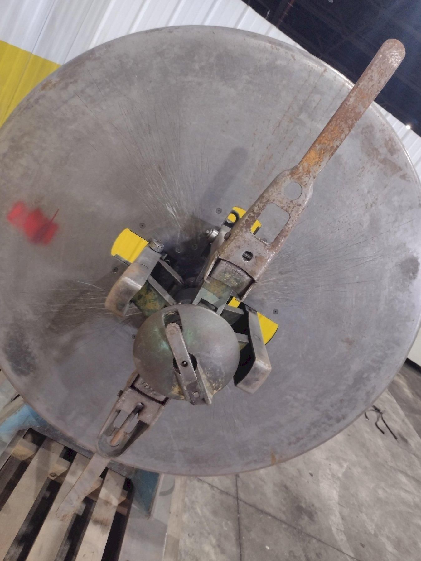 4000 lb. Littell #40-12, pull off coil reel uncoiler with electric brake, 12" width, 60" outside dimensions - Image 10