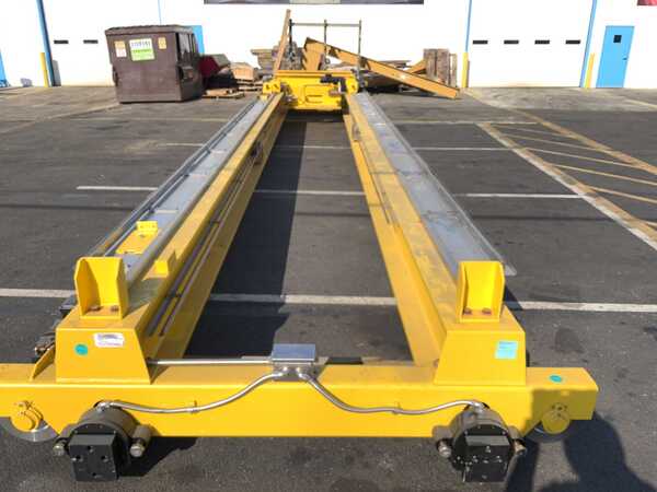 10 Ton, Cranetech, overehead bridge crane, 36.4' span, 45" spread, dual drive motors, built for NASA - Image 5