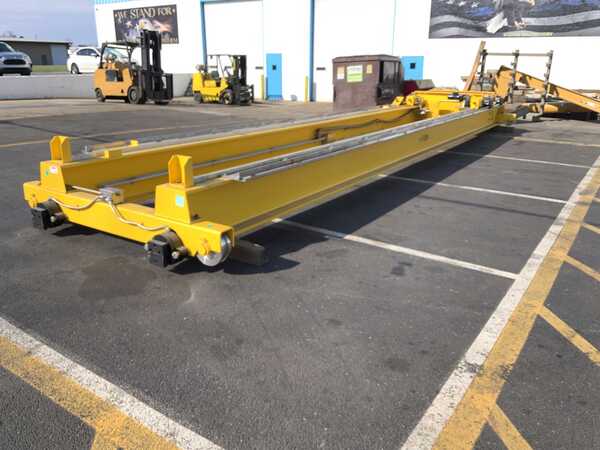 10 Ton, Cranetech, overehead bridge crane, 36.4' span, 45" spread, dual drive motors, built for NASA - Image 6