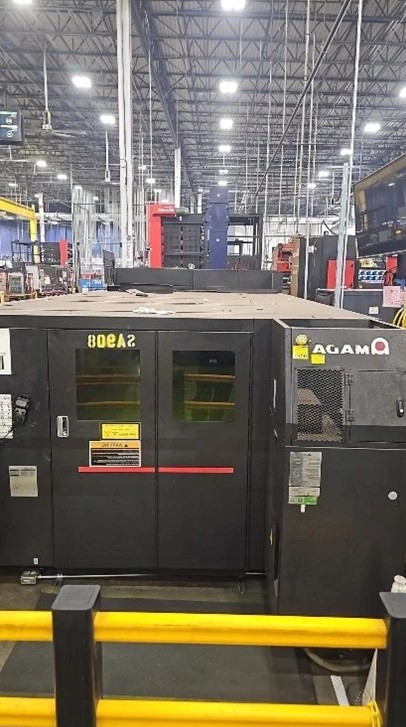 Amada #LCG-3015AJ, CNC fiber laser, 2000 watt, 5' x10'sheet, 121" X, 61" Y, 3.93" Z, NT Control, chiller - Image 4