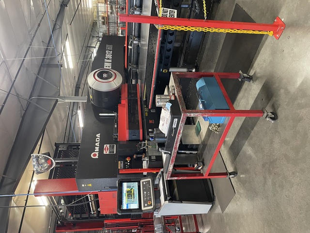 33 Ton, Amada #EMK-3612-MII, servo driven turret punch, 55 station, 4 automatic index, NT Control, 2 work - Image 2