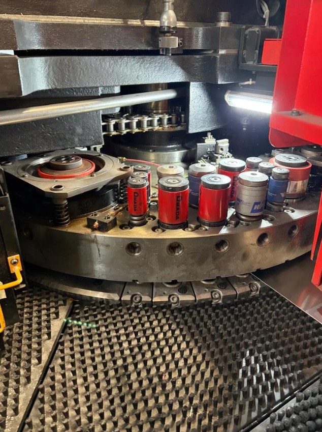 33 Ton, Amada #EMK-3612-MII, servo driven turret punch, 55 station, 4 automatic index, NT Control, 2 work - Image 8