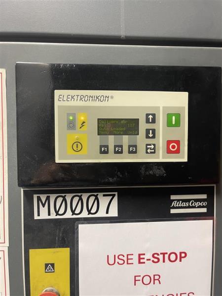 267 cfm, 125 psi, Atlas Copco #GA-55, Rotary Screw Air Compressor, 75 HP, 1755 RPM, Elektronikon operator - Image 2