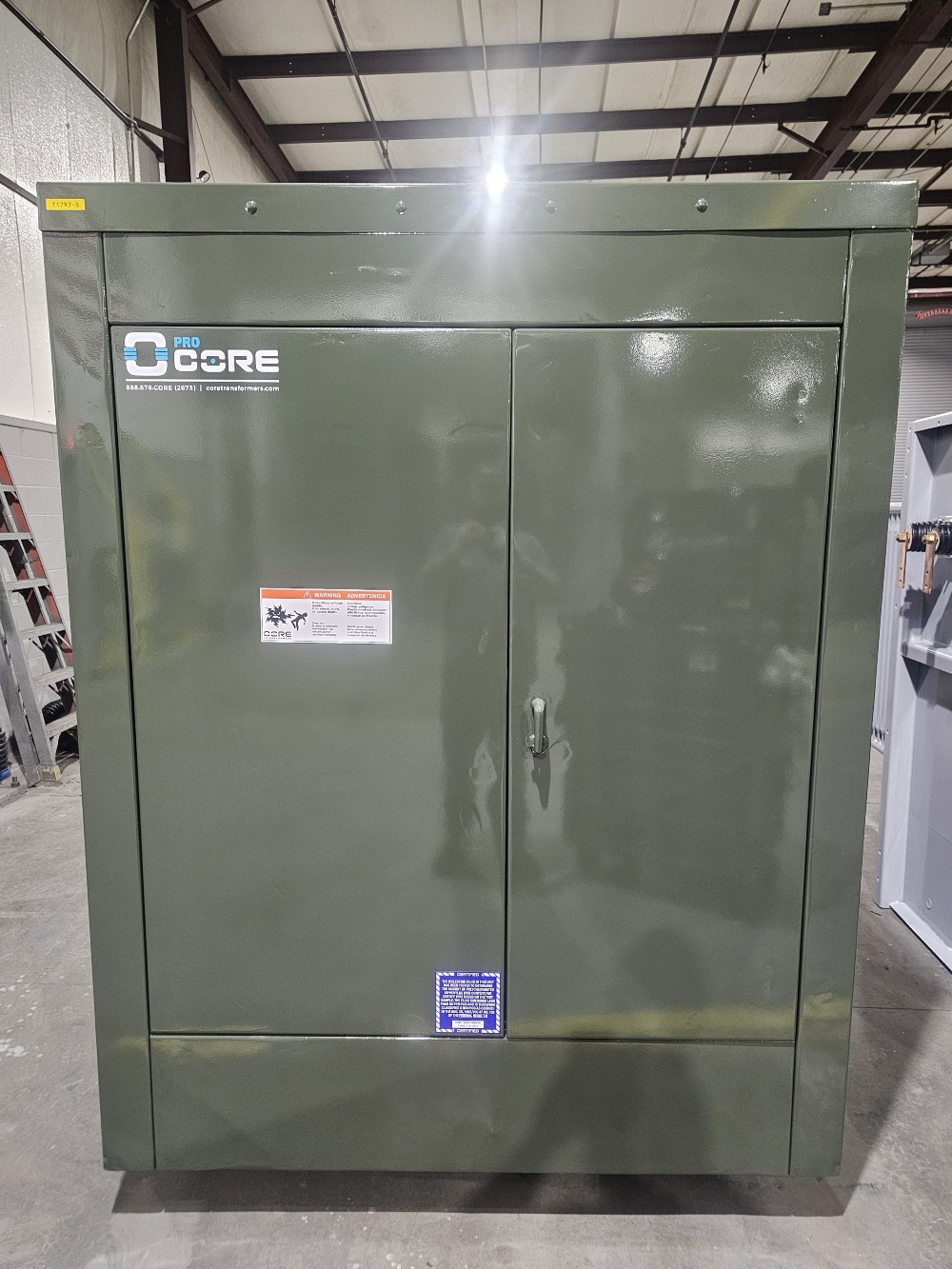 1500 KVA 13800GrY/7970 Primary, 4160Y/2400 Secondary, PAD, proCORE - Image 1