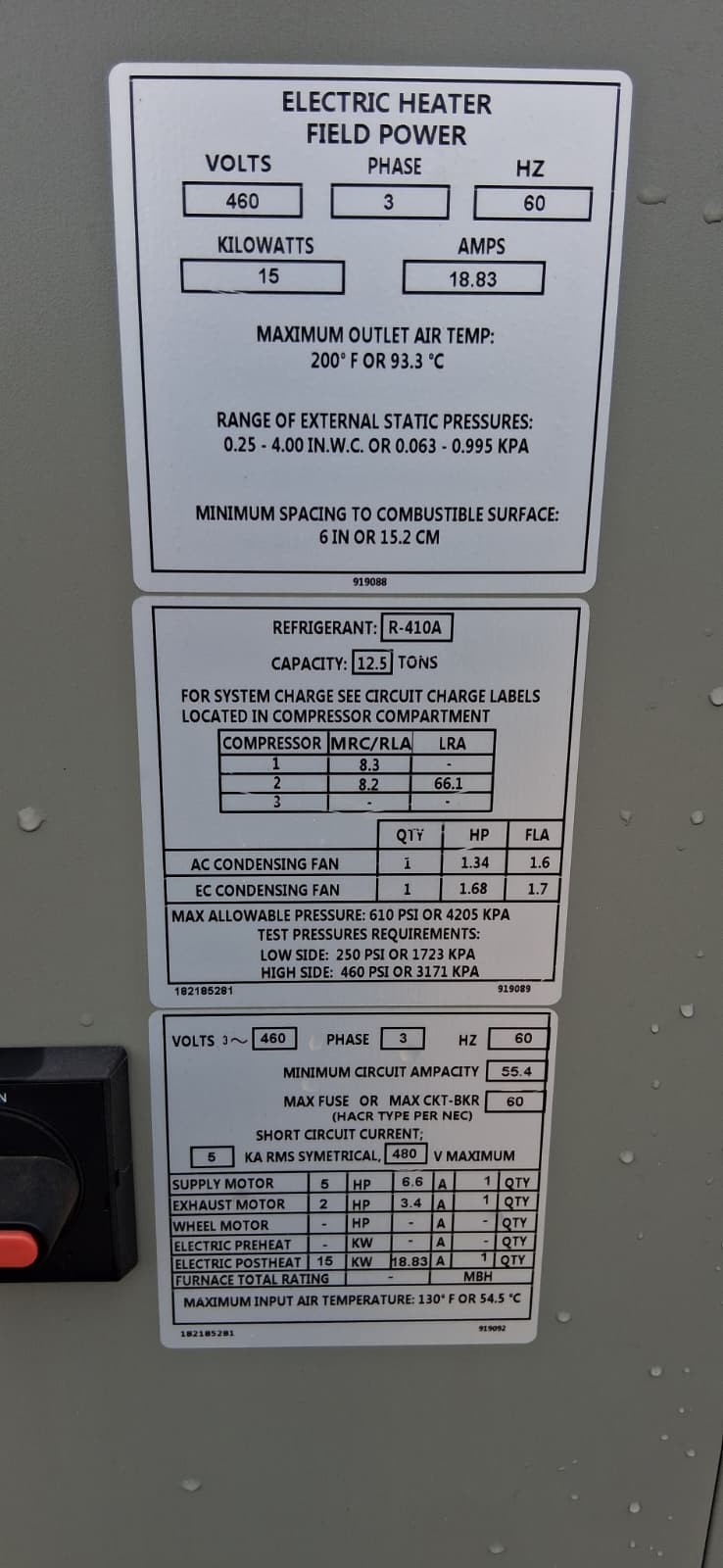 12.5 Ton, Valent #VX-112, Units AC 460v R410A Dedicated Outdoor Air Units New Uninstalled - Image 7