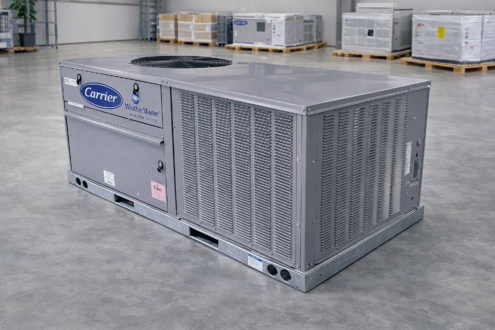 3 Ton, Carrier #48GCEM04J2A5A3W4FO Weathermaster, RTU Package Unit 208/230 V. 3Ph R410A GasPak, new - Image 3