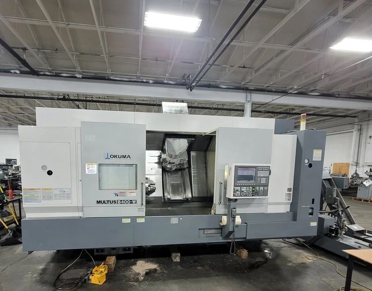 Okuma #Multus-B400W, CNC Lathe, 8-Axis, 28" Swing, 59" Centers, 15" Chuck, 4" Bar, 26.4" Turning diameter, 40 - Image 1