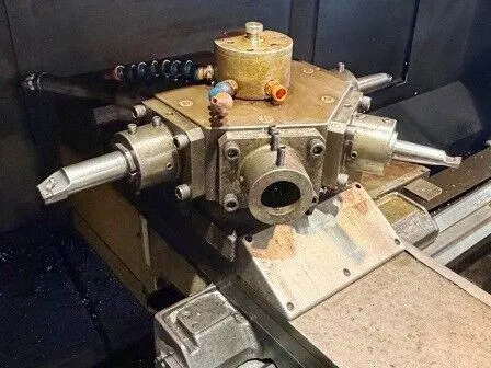 Mazak #M5, CNC Lathe, 2-Axis, 24" Swing, 100" Centers, 82" Machining length, 18" Chuck, 5" Bar, 14" Turning - Image 5