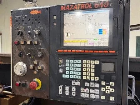 Mazak #M5, CNC Lathe, 2-Axis, 24" Swing, 100" Centers, 82" Machining length, 18" Chuck, 5" Bar, 14" Turning - Image 7