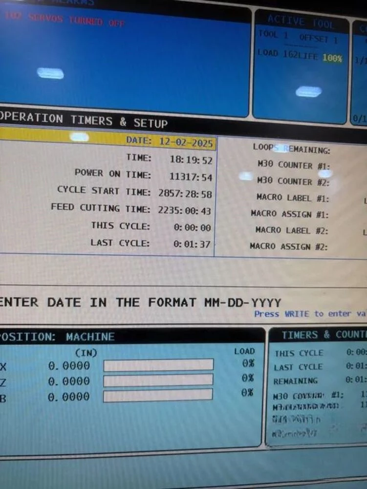 Haas #DS-30SS, CNC Lathe, 2-Axis, 21" Swing, 32.5" Centers, 26" Machining length, 10" Chuck, 3" Bar, 13" - Image 9