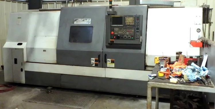 Samsung #SL-35B/1500, CNC Lathe, 23.6" Swing, 60.2" Machining length, 15" Chuck, 3.4" Bar, 16.5" Turning - Image 1