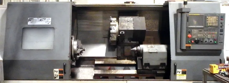 Samsung #SL-35B/1500, CNC Lathe, 23.6" Swing, 60.2" Machining length, 15" Chuck, 3.4" Bar, 16.5" Turning - Image 2