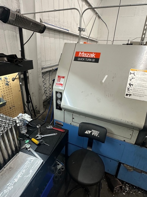 Mazak #Quick-Turn-30, CNC Lathe, 2-Axis, 20.8" Swing, 39.8" Machining length, 12" Chuck, 2.7" Bar, 12.6" - Image 5