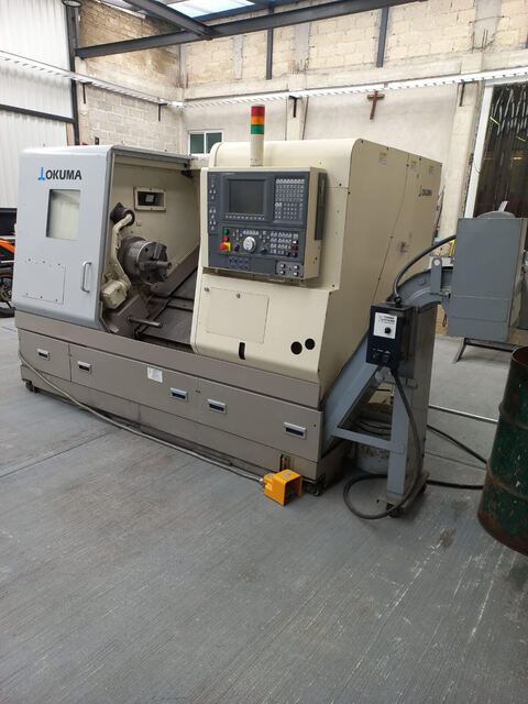 Okuma #Captain-L470, CNC Lathe, 24.4" Swing, 25.5" Machining length, 11" Chuck, 3.5" Bar, 16.5" Turning - Image 1