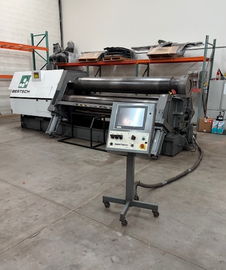120" x 1" Bertsch, 4-roll CNC plate roll, Beckhoff Control, hydraulic drop end, under power, 2018 - Image 7
