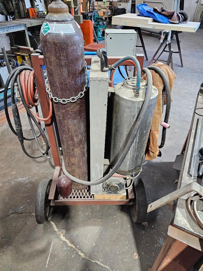 Miller #Syncrowave-250, with water chiller, 20' Tweco tig torch - Image 3