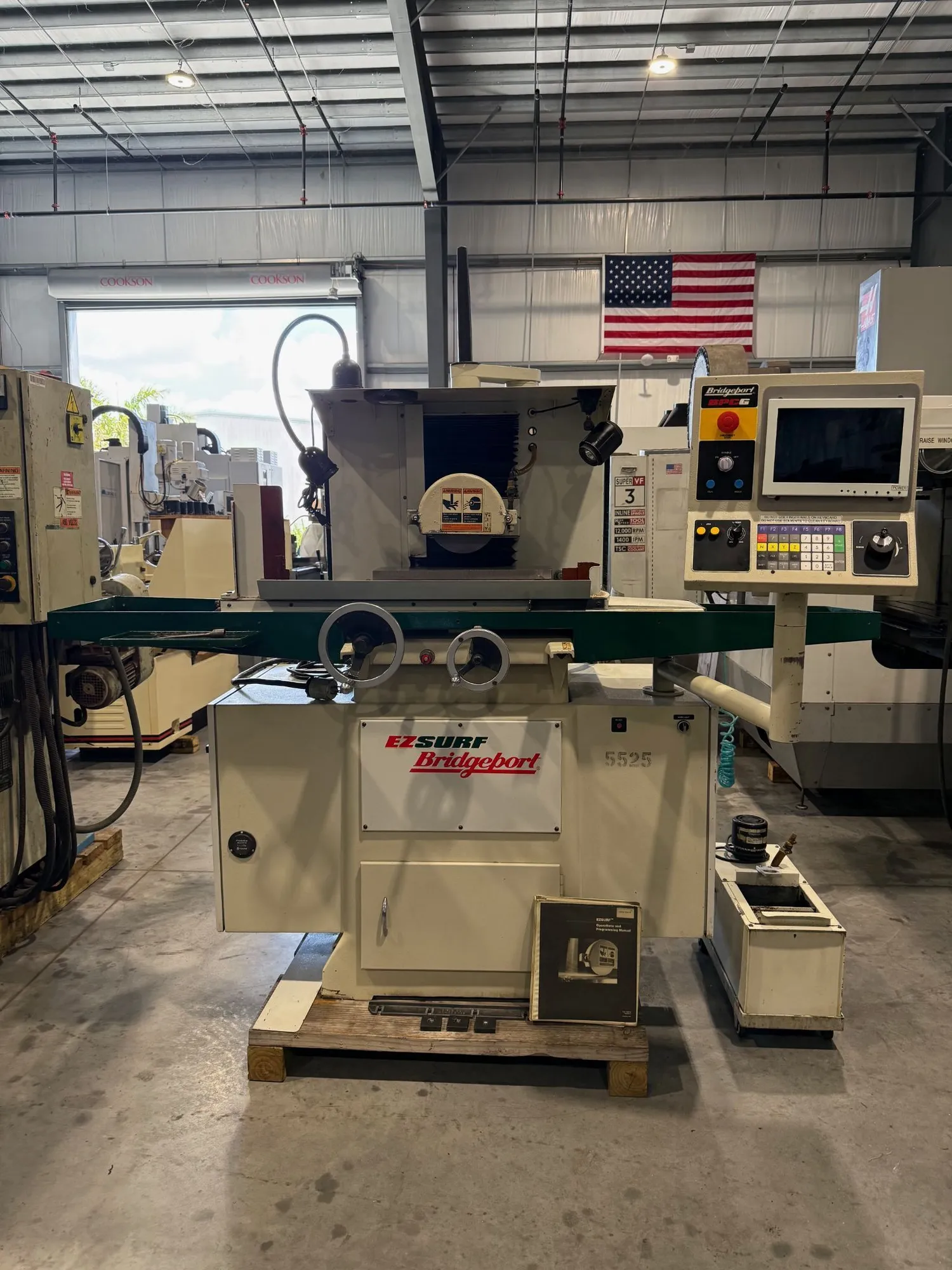 6" x 18" Harig Bridgeport #618-EZ-Surf, CNC horizontal surface grinder, 2.5 HP, 8" x .5" wheel - Image 1