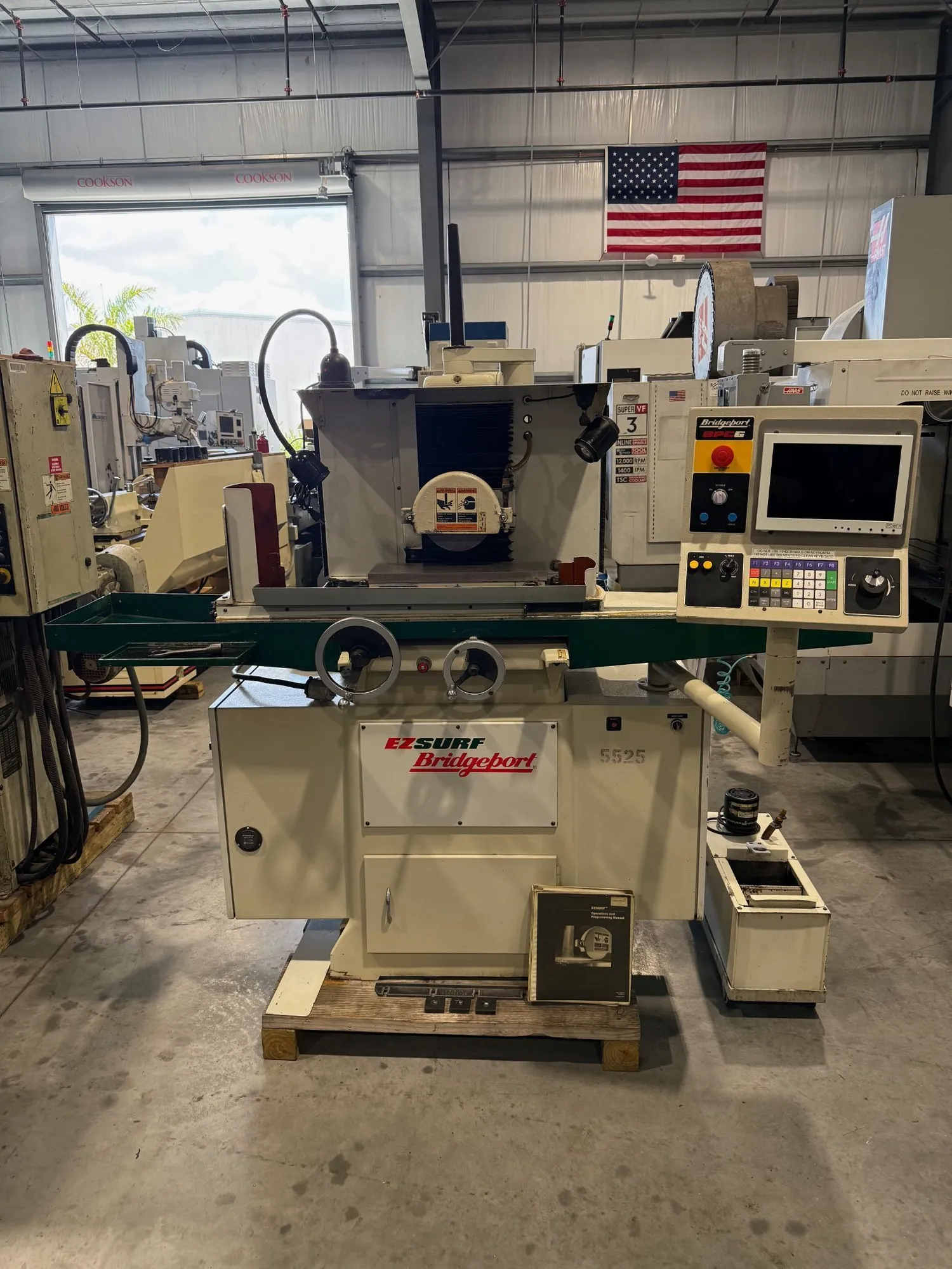 6" x 18" Harig Bridgeport #618-EZ-Surf, CNC horizontal surface grinder, 2.5 HP, 8" x .5" wheel - Image 2