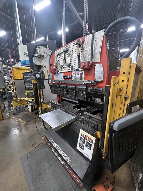 38 Ton, Amada #RG-35S, 4.1'OA, 40.2" between housing, 3.94" stroke, 7.88" throat, 14.58" open, 3-Axis, NC9 - Image 2