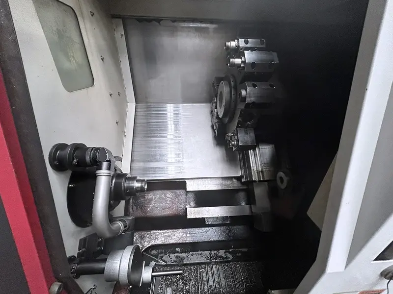 Samsung #SL-20BMC/500, CNC lathe, 20.1" swing, 8" chuck, 2.6" bar, 13.8" dia., 20" lgth, live tool - Image 3