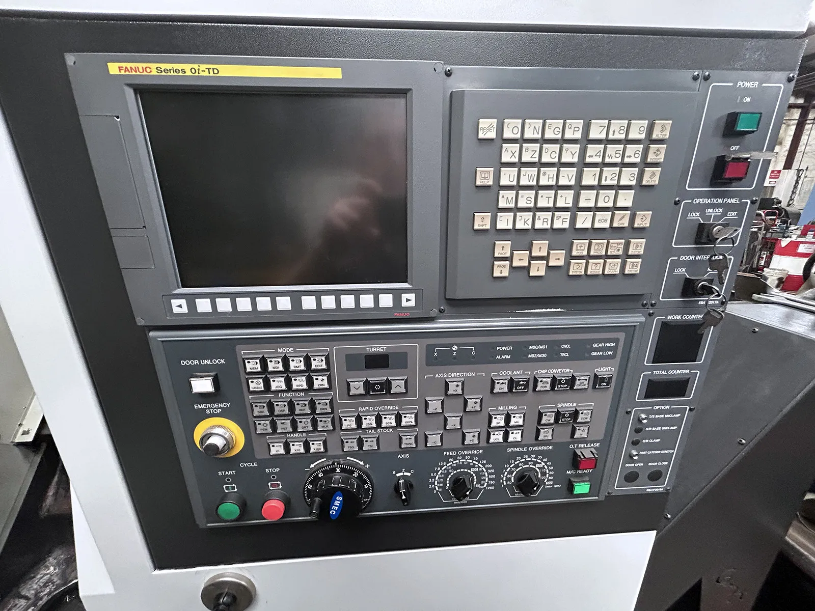 Samsung #SL-20BMC/500, CNC lathe, 20.1" swing, 8" chuck, 2.6" bar, 13.8" dia., 20" lgth, live tool - Image 5