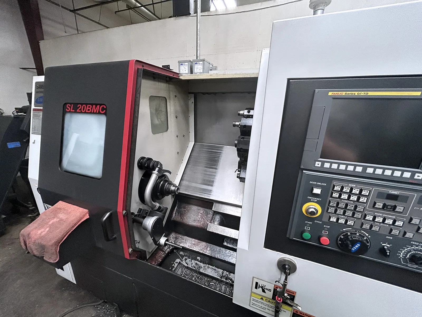 Samsung #SL-20BMC/500, CNC lathe, 20.1" swing, 8" chuck, 2.6" bar, 13.8" dia., 20" lgth, live tool - Image 7