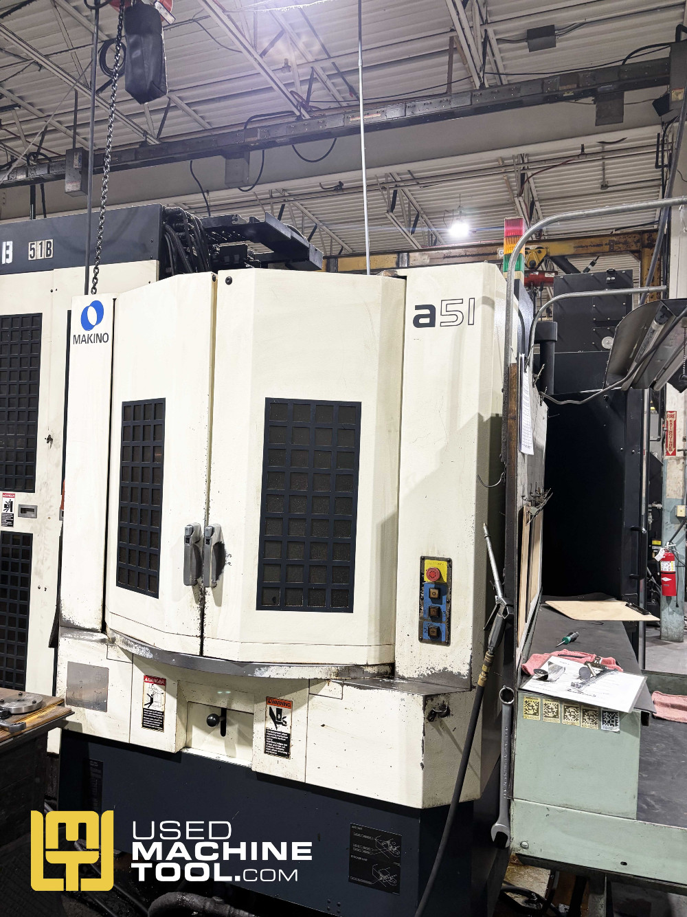 Makino #A51, CNC horizontal machining center, 134 automatic tool changer, 22" X, 22" Y, 19.7" Z, 12000 RPM - Image 5