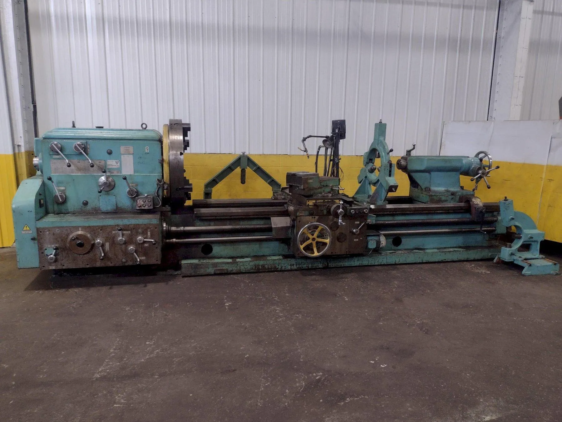 42" x 120" Ryazan #1H65, Engine Lathe, 4.5" Hole diameter, 39" 4-jaw chuck, 16" Steady rest, 30 HP, 500 RPM - Image 1