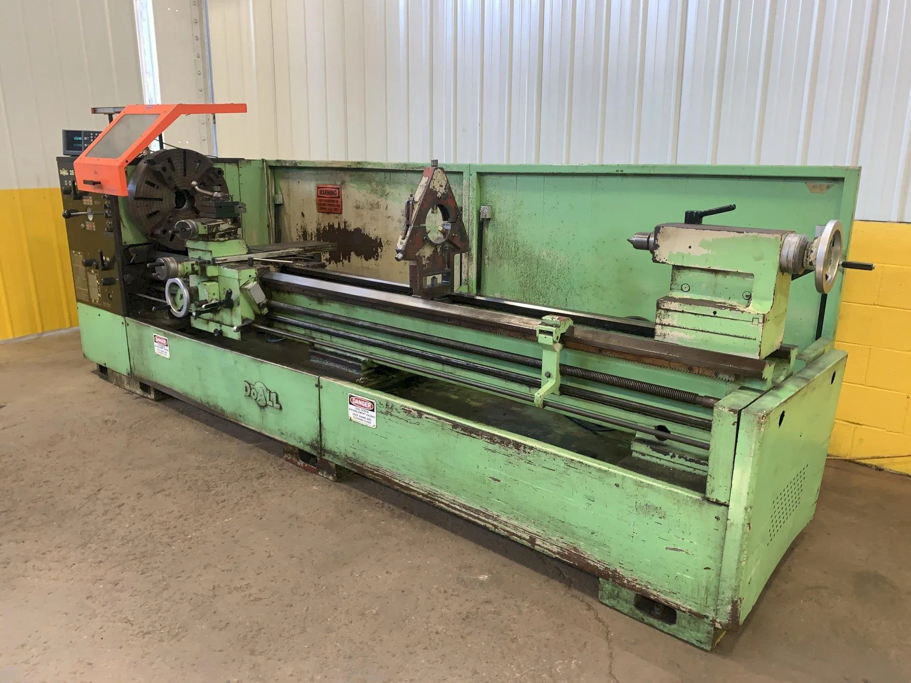25" x 120" DoAll Romi #25H, Engine Lathe, 4.125" Hole diameter, 6" Steady rest, 15 HP, 1700 RPM - Image 1