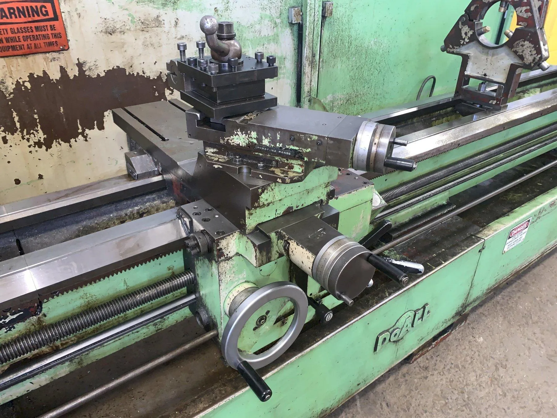 25" x 120" DoAll Romi #25H, Engine Lathe, 4.125" Hole diameter, 6" Steady rest, 15 HP, 1700 RPM - Image 10