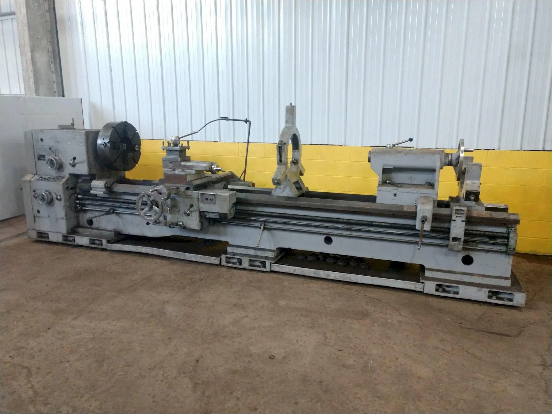36" x 150" Sirco #PA-36, Engine Lathe, 5.5" Bore, 24" 4-jaw chuck, 15 HP, 500 RPM - Image 1
