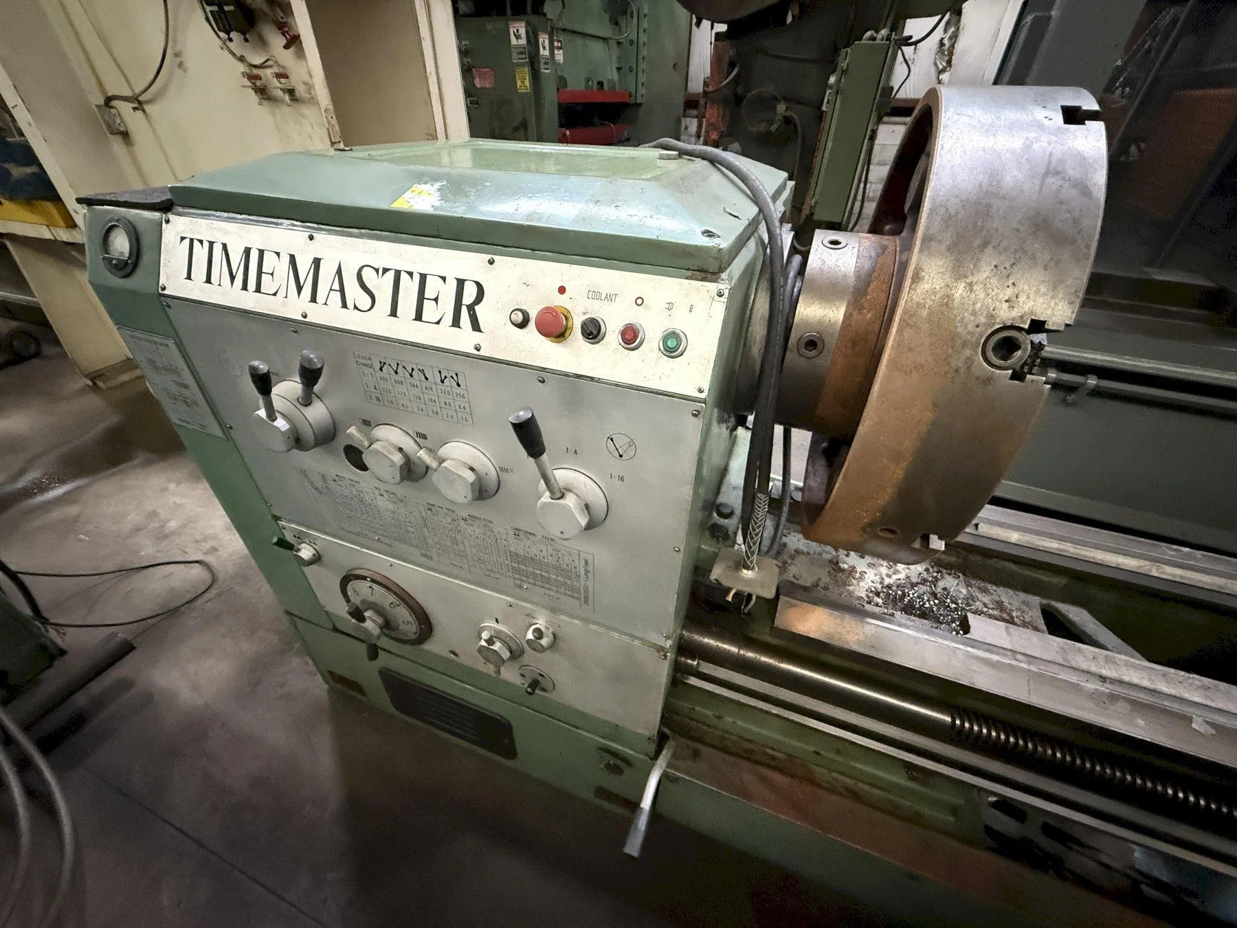 32" x 120" Timemaster #32/36"-x-120, Engine Lathe, 4.125" Spindle diameter, 23.75" 4-jaw chuck, 900 RPM - Image 2