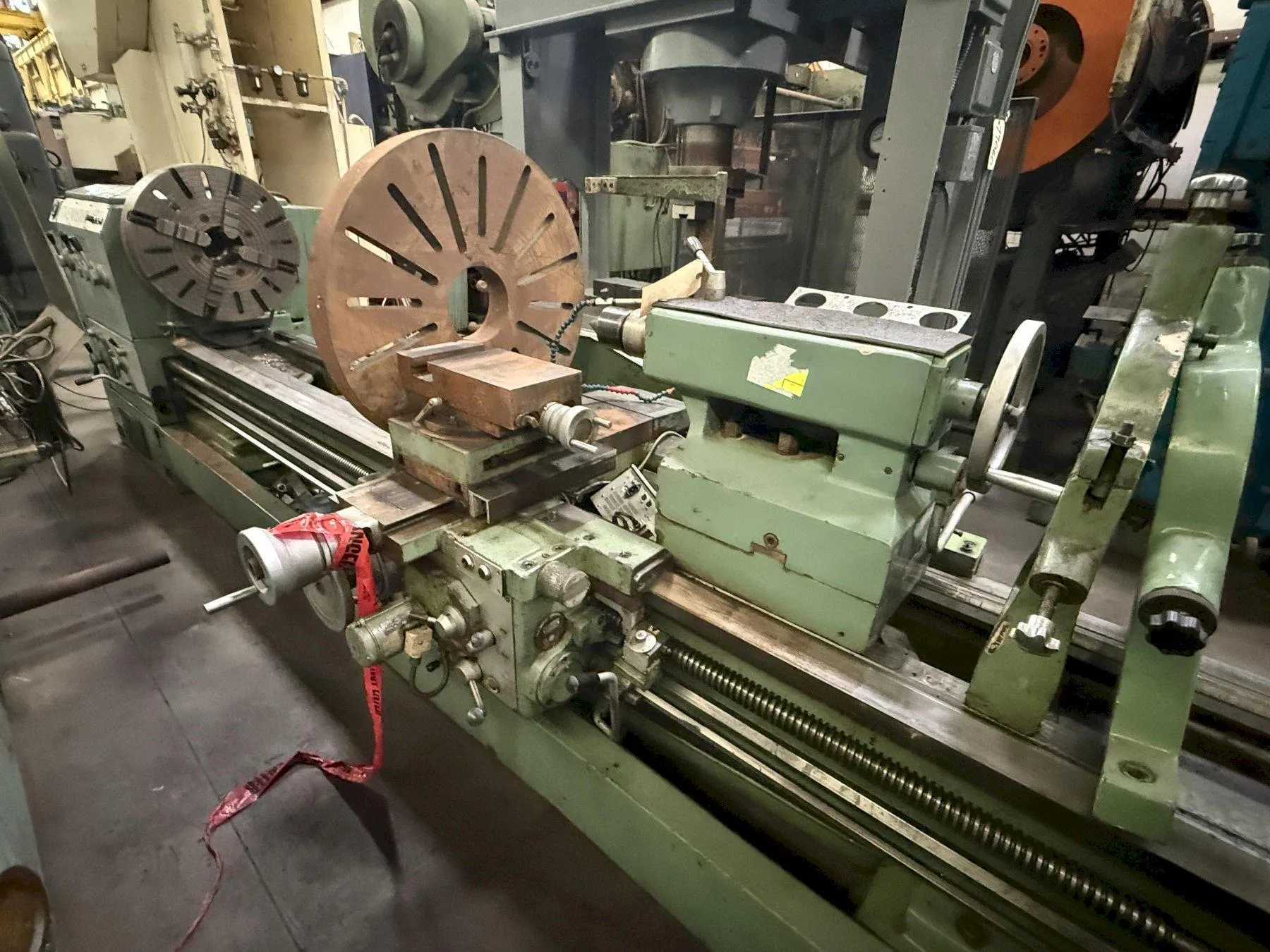 32" x 120" Timemaster #32/36"-x-120, Engine Lathe, 4.125" Spindle diameter, 23.75" 4-jaw chuck, 900 RPM - Image 3