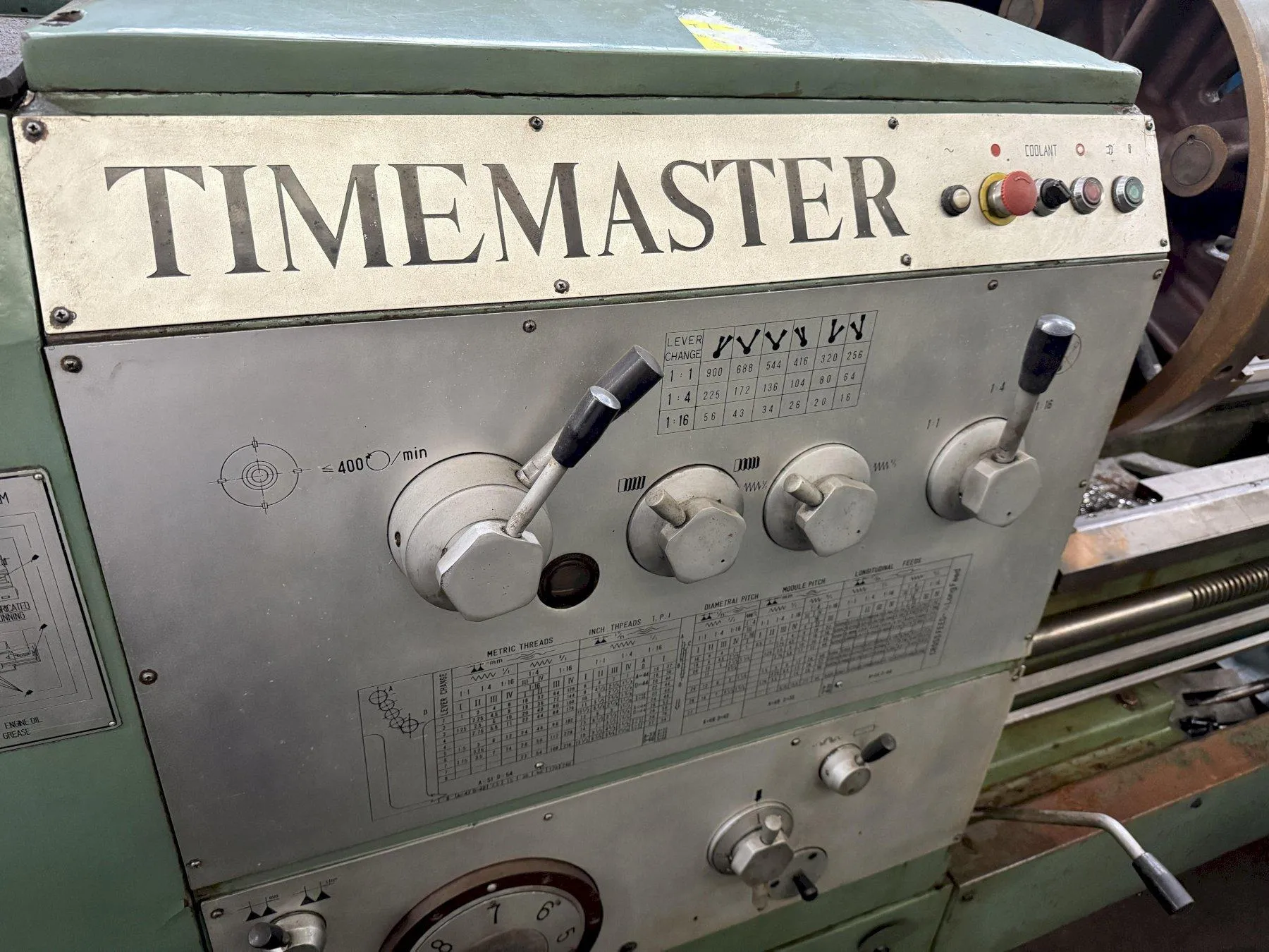 32" x 120" Timemaster #32/36"-x-120, Engine Lathe, 4.125" Spindle diameter, 23.75" 4-jaw chuck, 900 RPM - Image 5