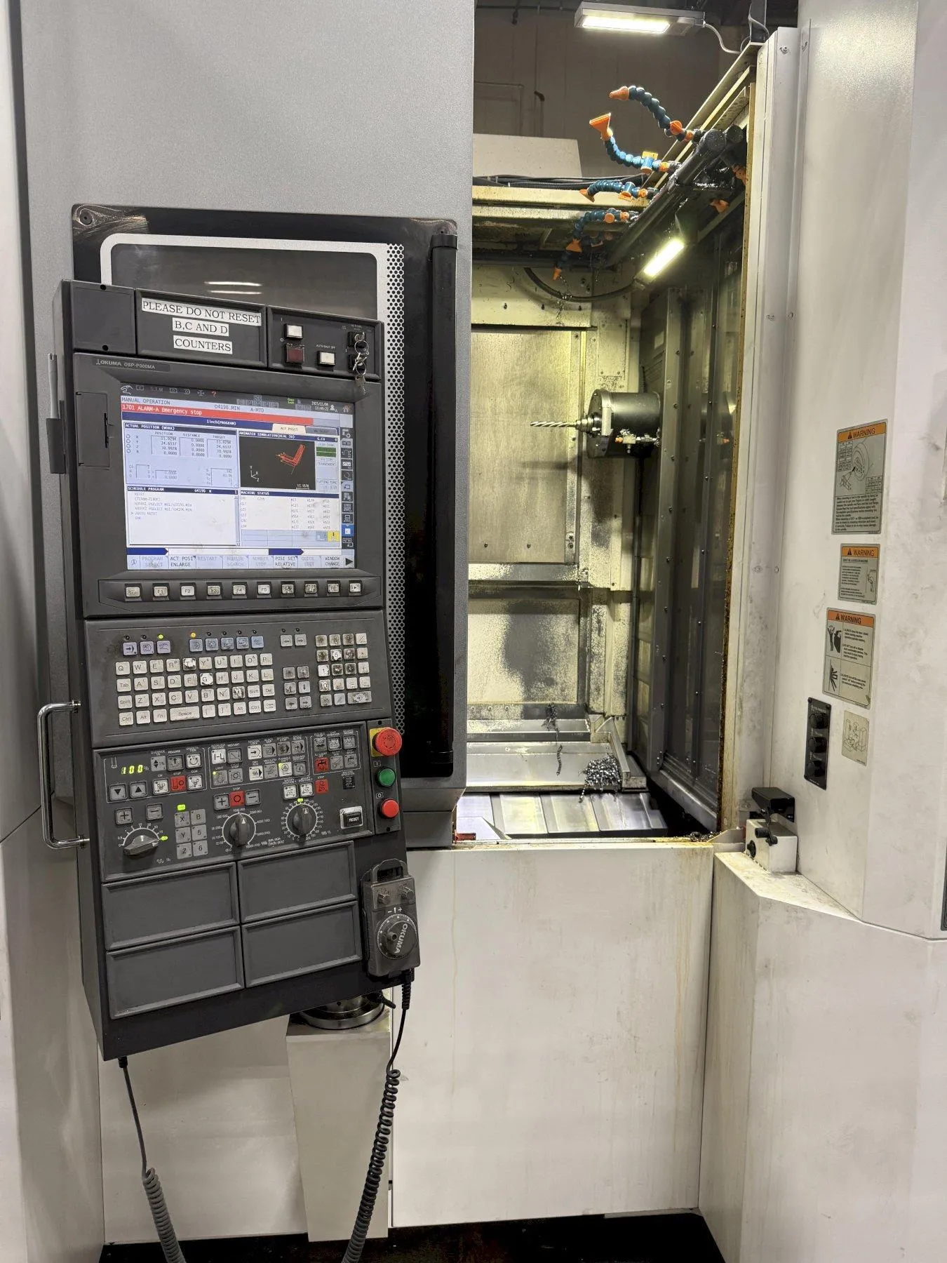 Okuma #MB-5000H, CNC Horizontal Machining Center, 29.9" X, 29.9" Y, 29.9" Z, 19.7" x 19.7" Pallet, 40 HP - Image 4