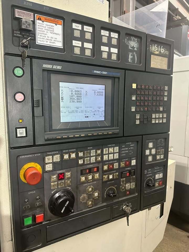 Mori Seiki #ZL-250MC/600, CNC Lathe, 6-Axis, 27.6" Swing, 28.5" Centers, 2.9" Bar, 15.4" Turning diameter, 25 - Image 4