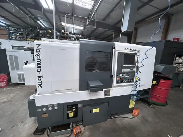 Nakamura Tome #AS-200LMYS, CNC lathe, 15.7" swing, 8" chuck, 2.5" bar, 16.7" centers, 2021 - Image 1
