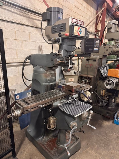 Maximart #2VS, Vertical Milling Machine, 9" x 49" table, 32.9" X, 12" Y, 5" quill travel, 15-3/4" vertical - Image 4