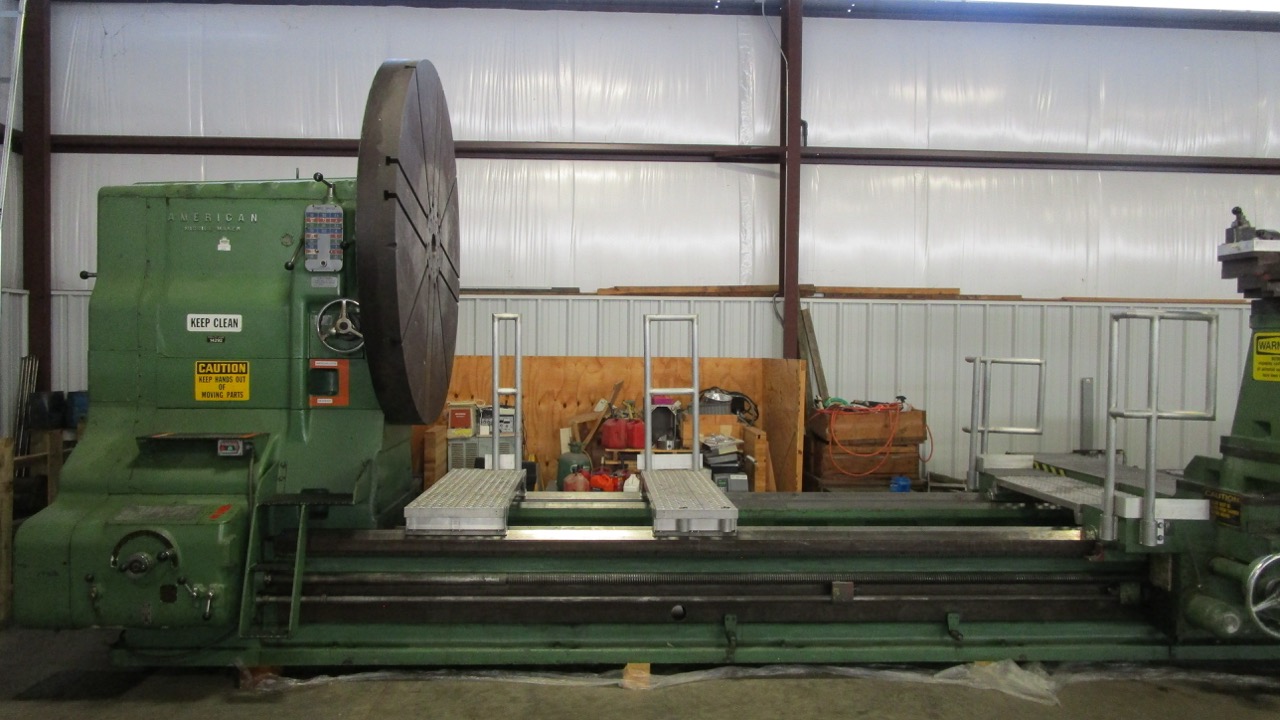 127" x 396" American #Missile-Maker, Lathe, 7' Chuck, digital read out, tailstock, 1960 - Image 2